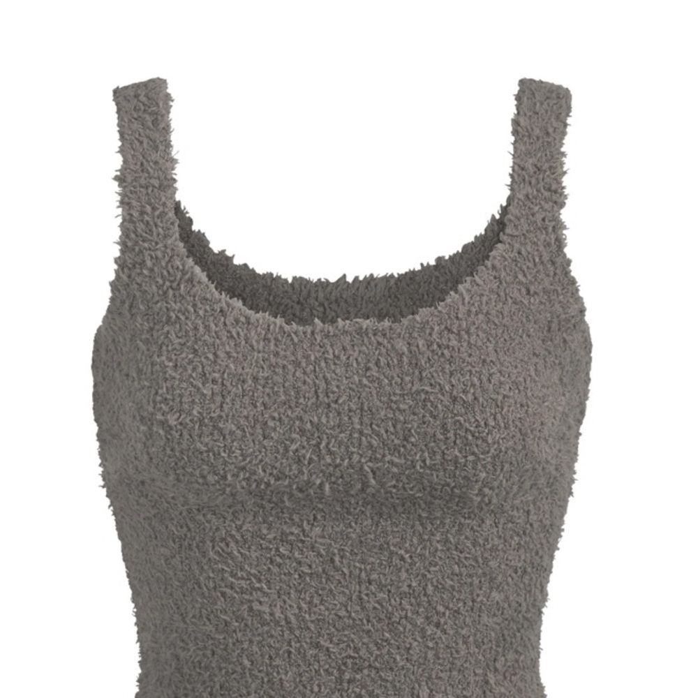 SKIMS Cozy Knit Tank in Smoke S/M